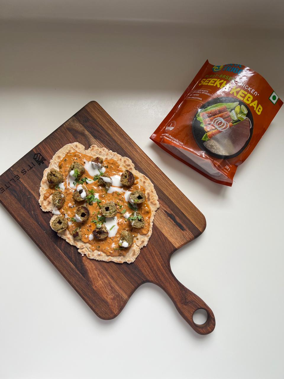 Chicken Seekh Kebab Pizza – Blue Tribe Foods