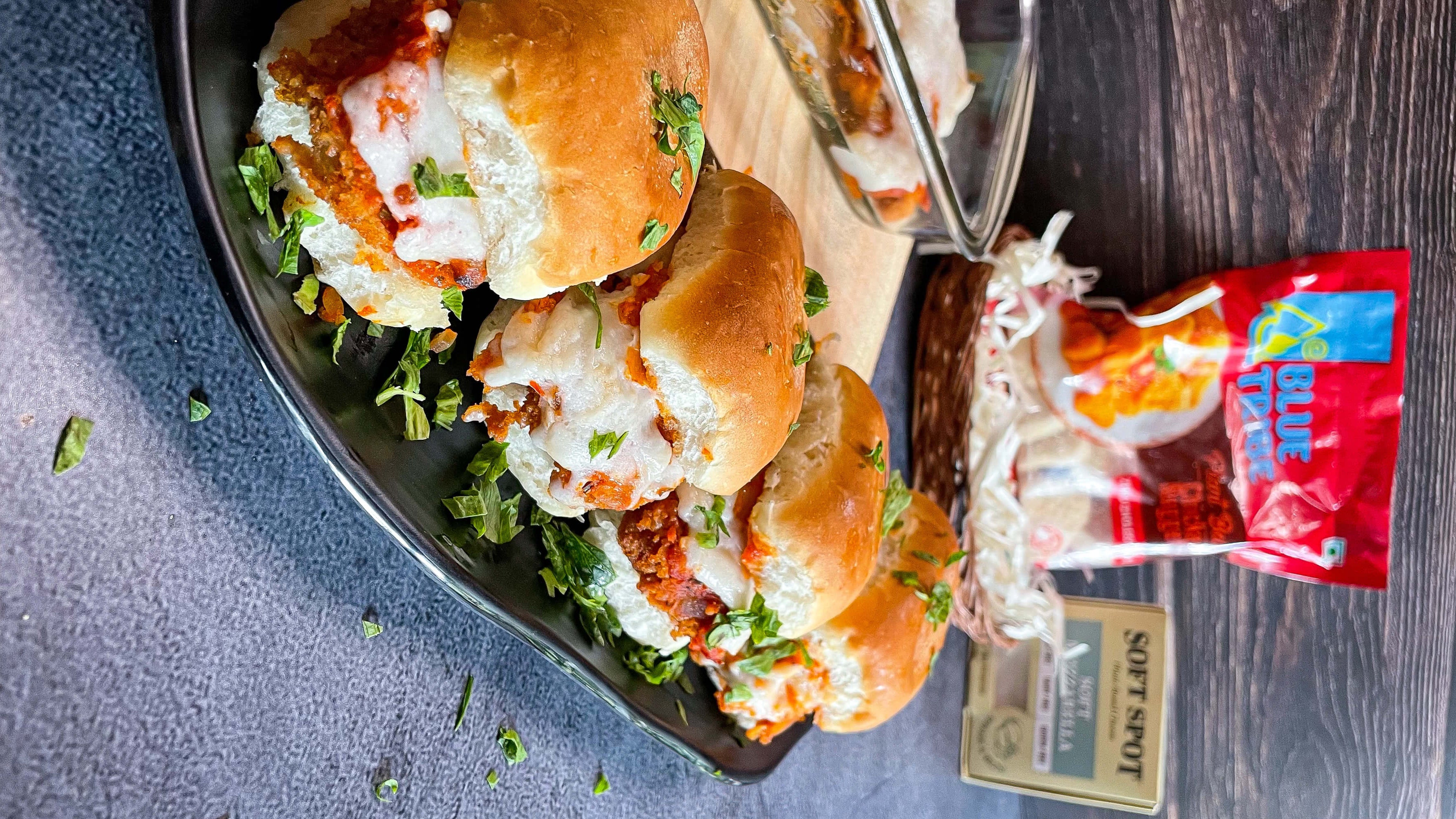 Chicken Parm Sliders
&ndash; Blue Tribe Foods