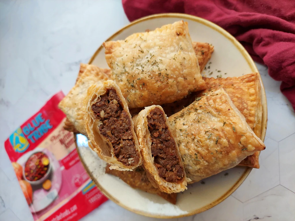 Vegan Keema Puffs Blue Tribe Foods