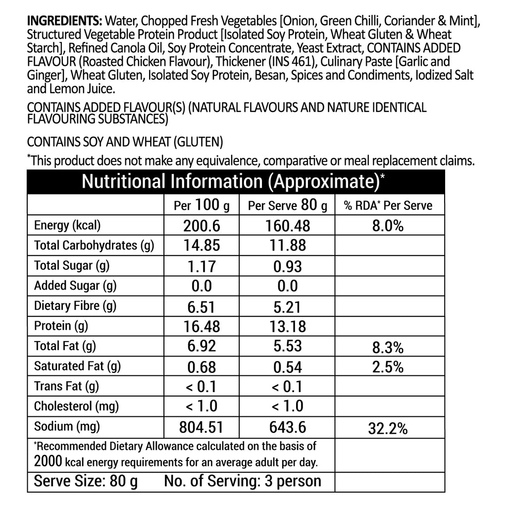 Plant Based Chicken Seekh Kebab Chicken Kebab Online Blue Tribe Foods